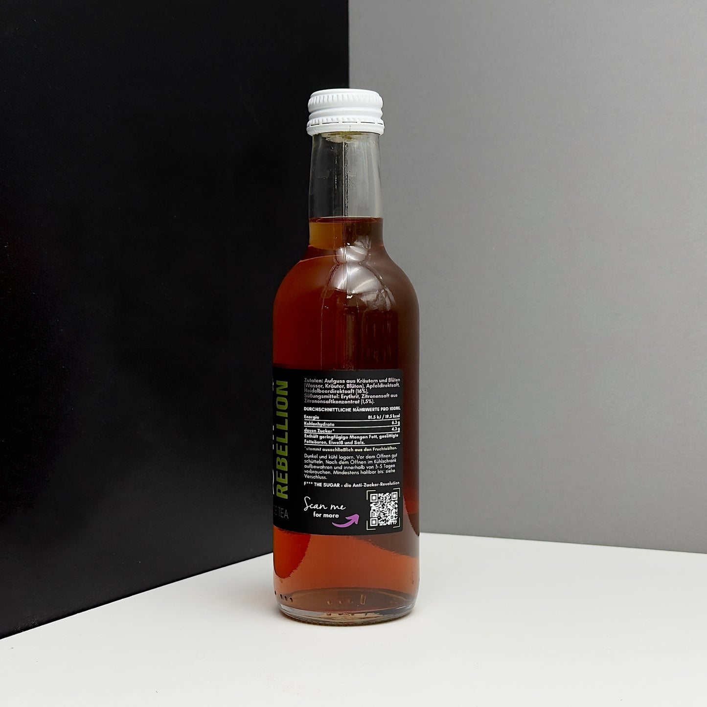 6 Flaschen Rebellion Eistee – Zuckerfrei & Ohne Süßstoffe