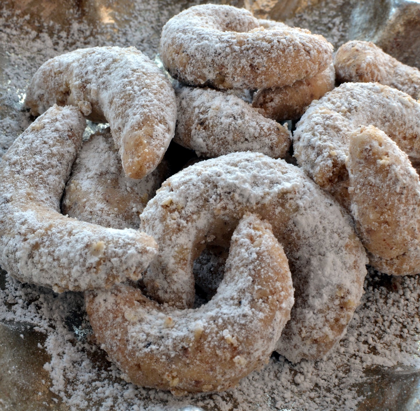 Vanille-Dinkel-Weihnachtskipferl ohne Zuckerzusatz