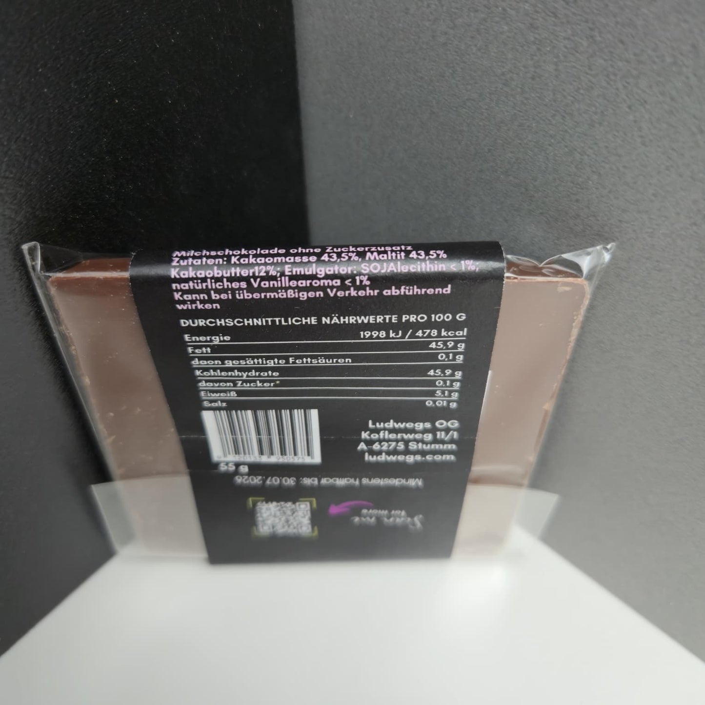 Schoki Sara - Vollmilch ohne Zuckerzusatz