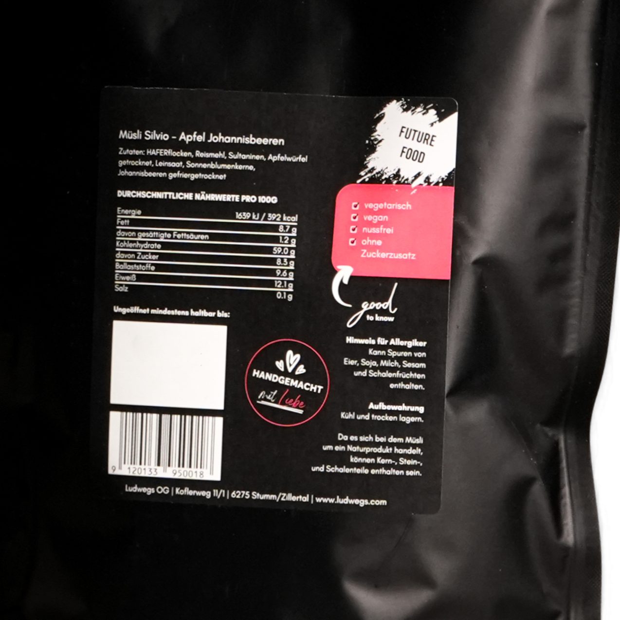 Müsli Silvio - Apfel Johannisbeere