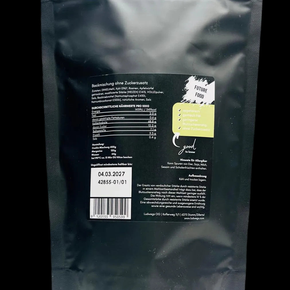 Backmischung Newtons² - Resistente Stärke - Apfel Cookies