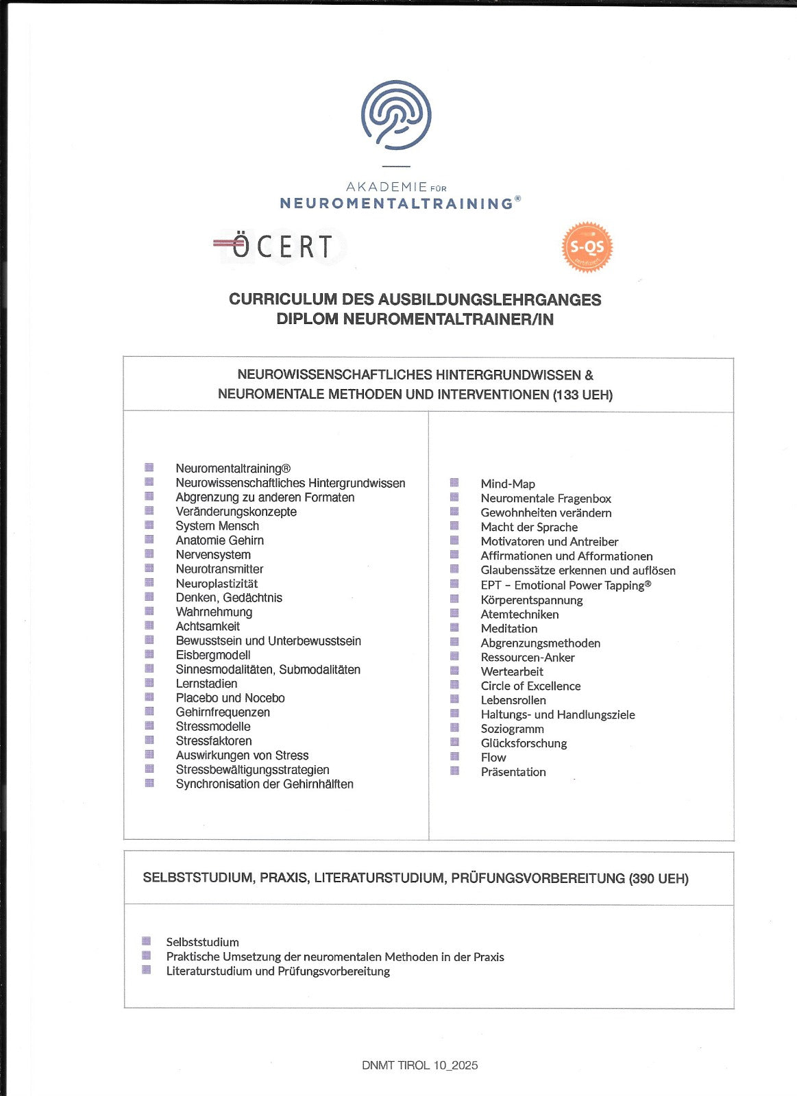 5 Sitzungen Neuro-Mental-Training EPT-Technik (Emotional Power Tapping) mit Marlene