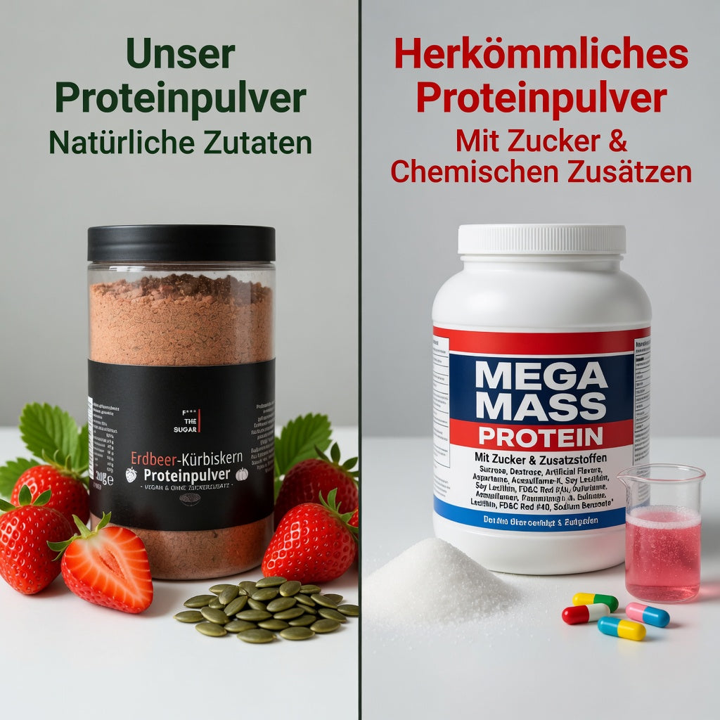 Erdbeer-Kürbiskern Protein Pulver
