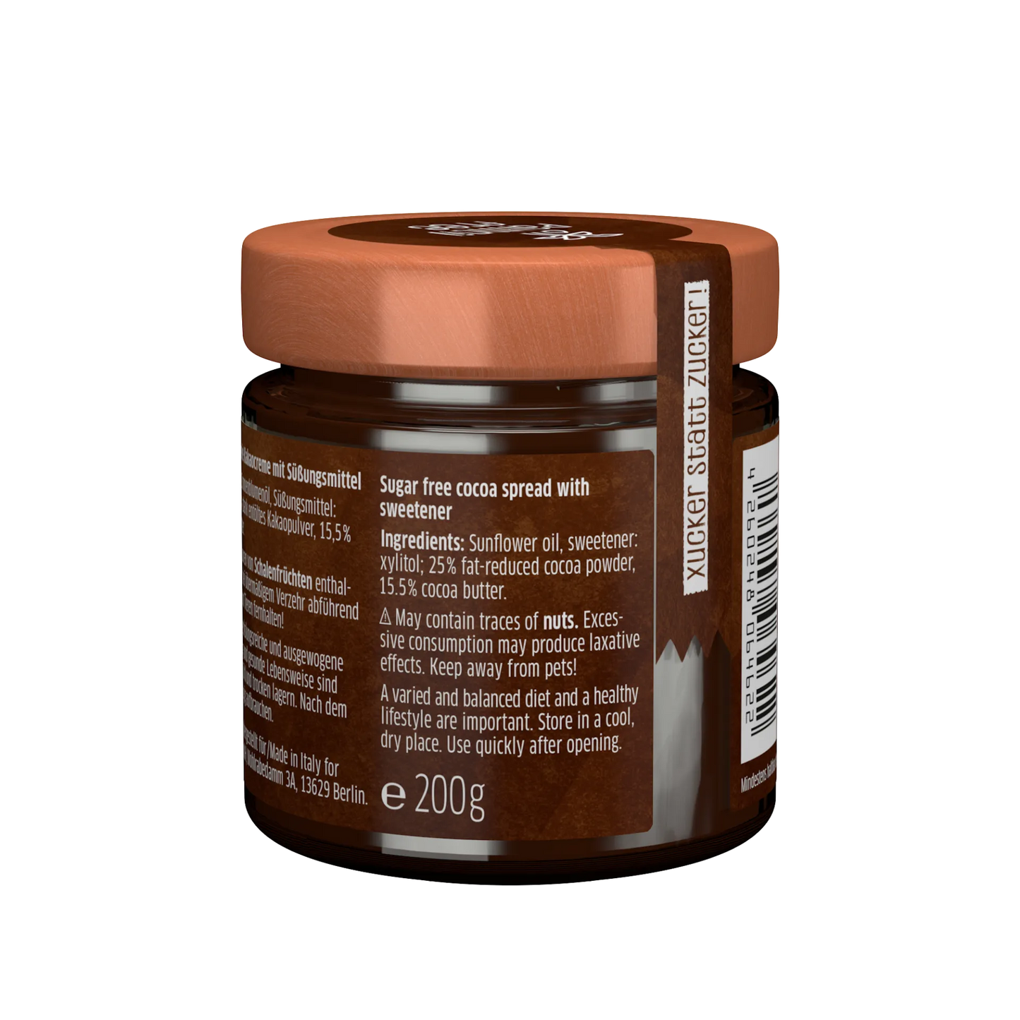 Zuckerfreie Zartbitter Kakao Creme (Xylit)
